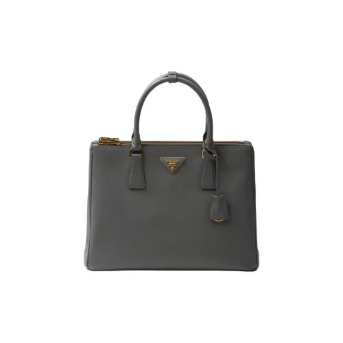 PRADA Galleria Телячья кожа Одно плечо Сумка Маленькая Женская Сланцево-серый