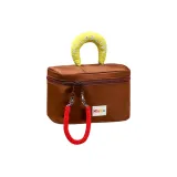 Коричневый мешок для хранения косметики