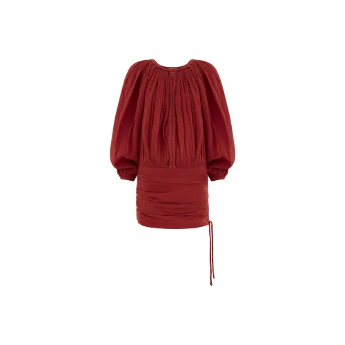 ISABEL MARANT ETOILE Red Женские Длинные Платья с Рукавами