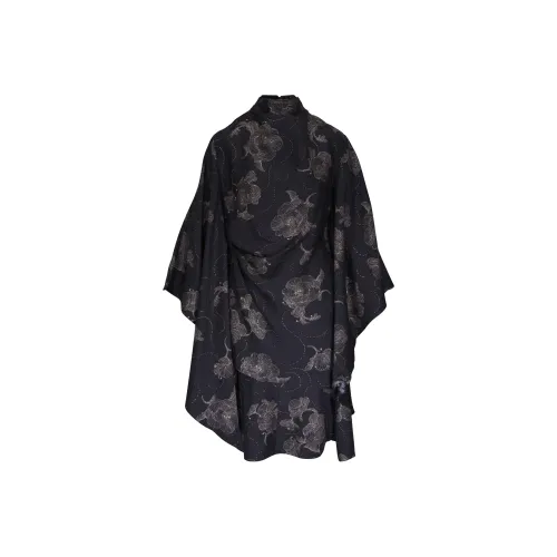 Zimmermann FW24 Длинное платье с длинными рукавами женское черное