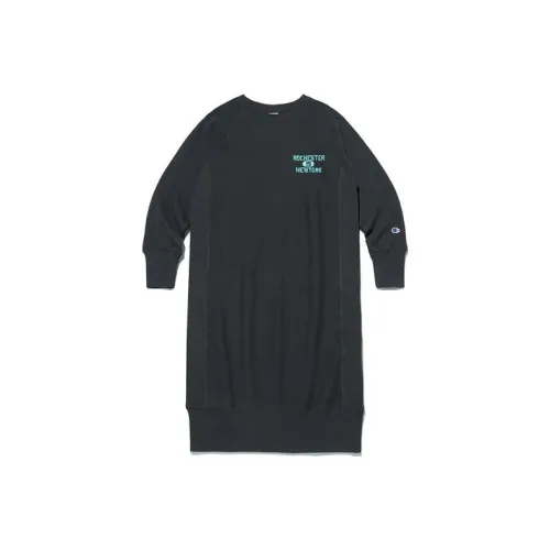 Champion Black Женские Длинные Рукава Платья