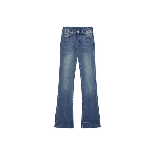 ABBY GODDESS Весенние и Летние Джинсы Женские Синие