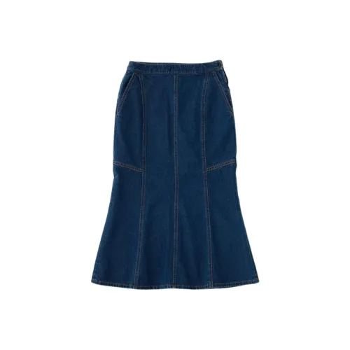 MOUSSY collaboration Denim Long Skirt Women's