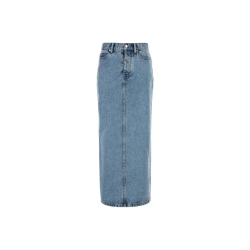 Alexander Wang Denim Long Skirt Women's Blue
