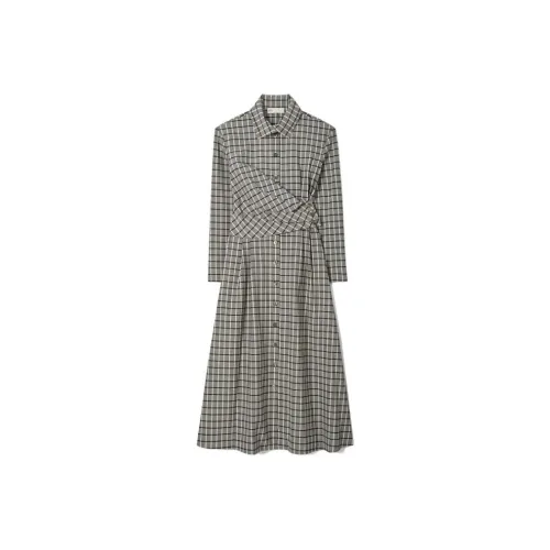 Tory Burch Слоновая кость Женские Длинные Платья с Рукавами