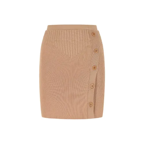 ANDREĀDAMO KNIT Длинный Юбка Женские Светло-коричневый