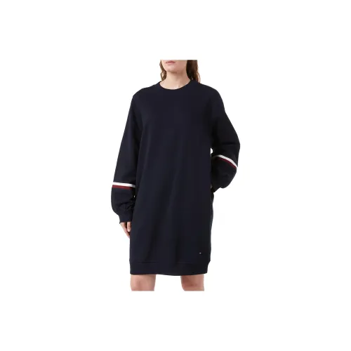 Tommy Hilfiger Blue Женские Длинные Рукава Платья