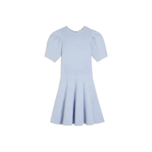 Ted Baker Светло-синий Женские Короткие Платья с Рукавами