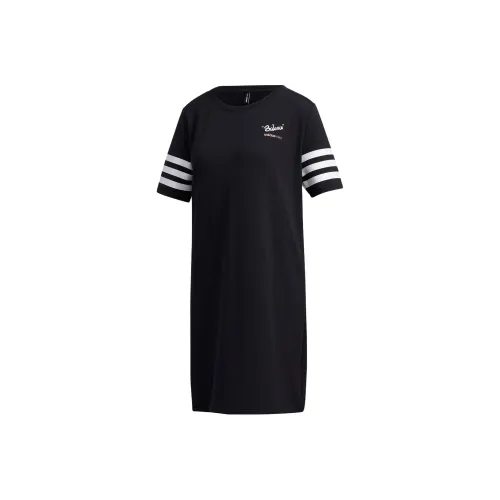 ADIDAS NEO Black Женские Короткие Платья с Рукавами