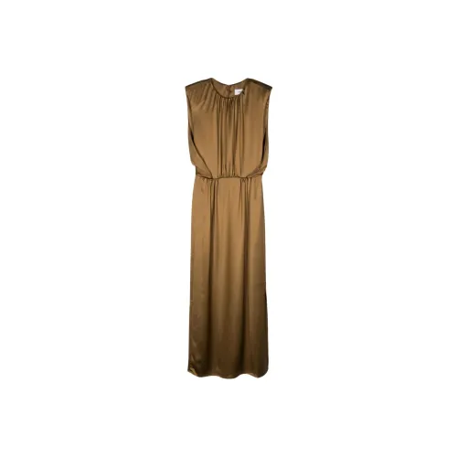 Yves Salomon SS24 Без рукавов Платье Женское Среднее Коричневое
