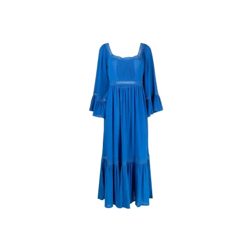 SEE BY CHLOE Blue Женские Длинные Платья с Рукавами