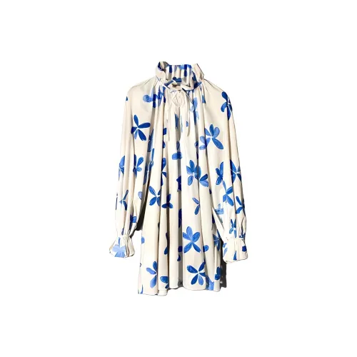 MOSCHINO Белое Женское Длинное Платье с Рукавами