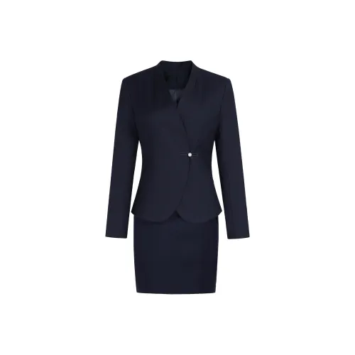 DonnaZilan Бизнес-костюм женский темно-синий