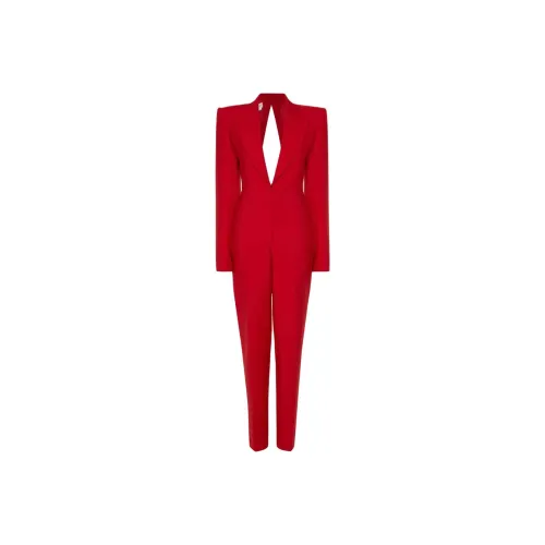 Alexander McQueen Розово-красные Женские Комбинезоны
