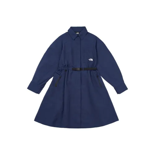 THE NORTH FACE Длинное платье с длинным рукавом женское морской синий