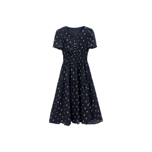 KAIMUSHI Короткий рукав Платье Женское