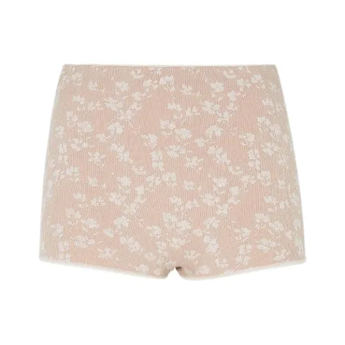 FENDI SS25 Повседневные шорты Женские Коричневый