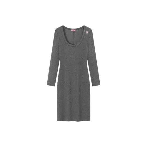 CHUU Женские Длинные Платья с Рукавами