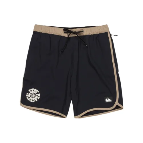 Quiksilver Черные Мужские Пляжные Шорты