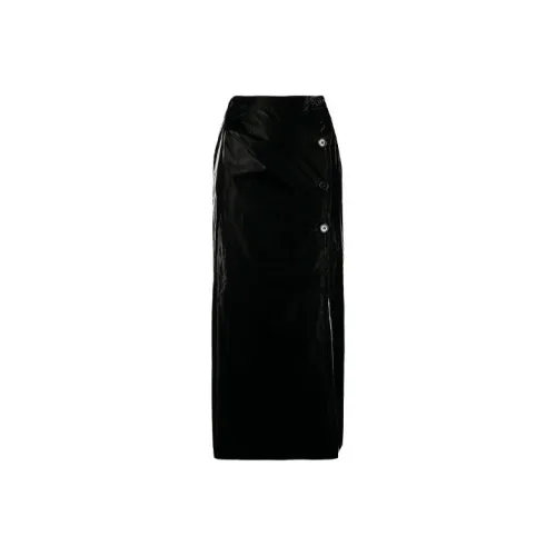 RAF SIMONS Черные Женские Повседневные Длинные Юбки