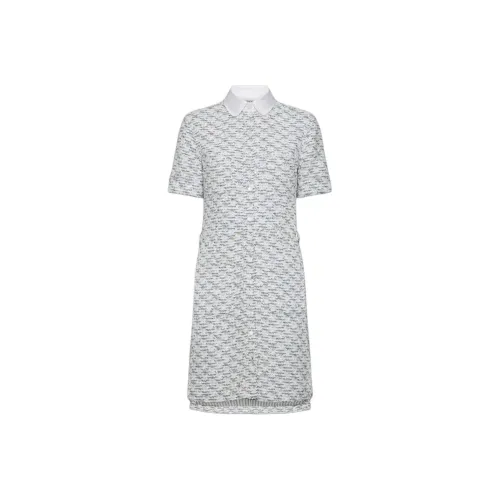 THOM BROWNE SS25 Средне-серый Женские Короткие Платья с Рукавами
