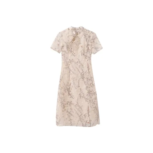 YUMOMO STAR Короткий рукав Платье Женское