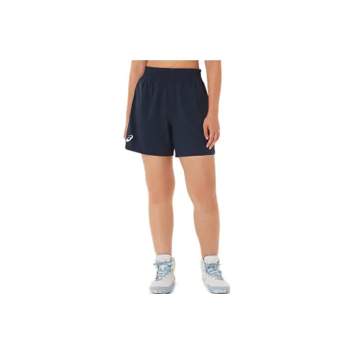 Asics 2 штуки Wrestling Short Casual Shorts Женские Морской Синий