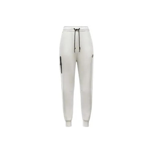 nike Sportswear Tech Fleece Вязаные Тренировочные Штаны Женские Светлый Айвори Черный