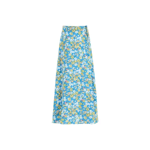 Poyz Denim Long Skirt Women's Blue