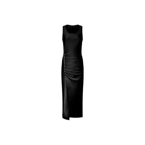 Paco Rabanne SS24 Sleeveless Dress Women's Black Пако Рабанне SS24 Без рукавов Платье Женское Черное