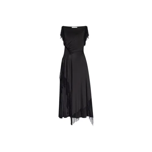 Lanvin Черные Женские Платья без рукавов