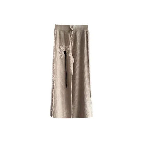 CHICCO MAO Вязаные тренировочные штаны женские хаки