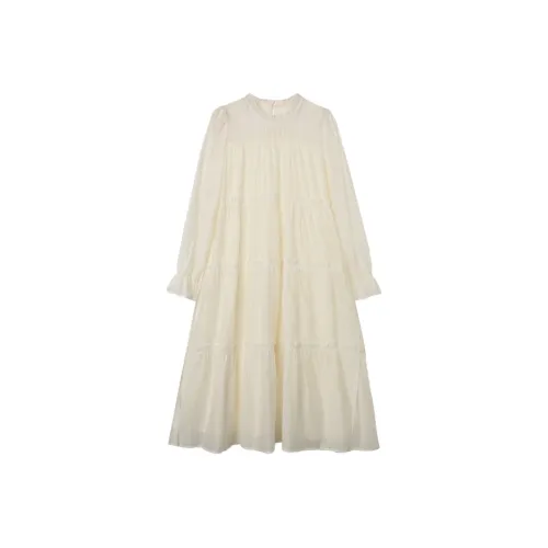 SETIROM Длинное платье с длинными рукавами женское