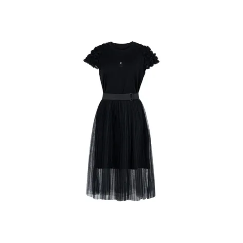 XG Black Женские Короткие Платья с Рукавами