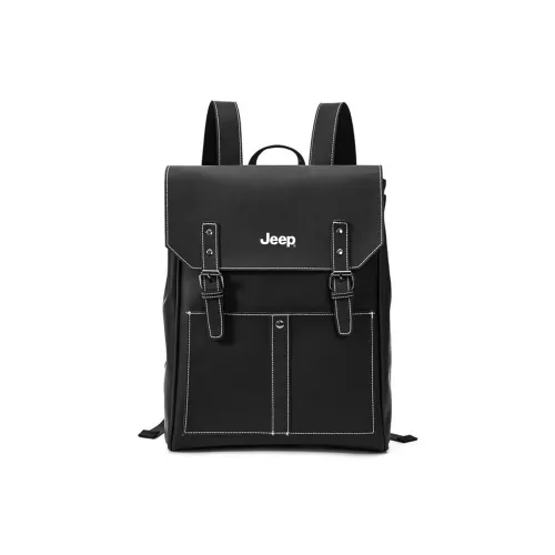JEEP ПУ (полиуретан) Рюкзак Стандартный Мужской Черный