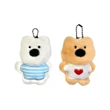 Синий и белый полосы + красное сердце