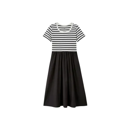 Giordano Короткий рукав Платье Женское