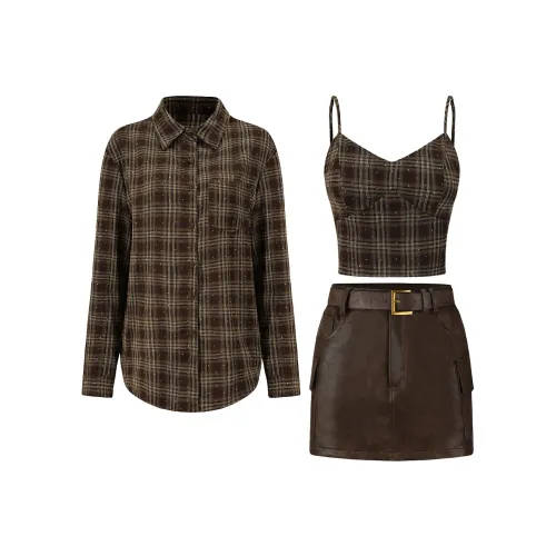 FIAWANG Повседневный костюм унисекс кофе