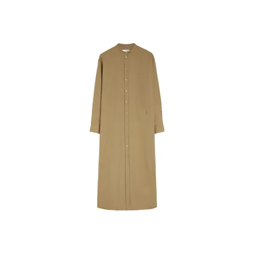 JIL SANDER Песчаный желтый Женские Длинные Платья с рукавами