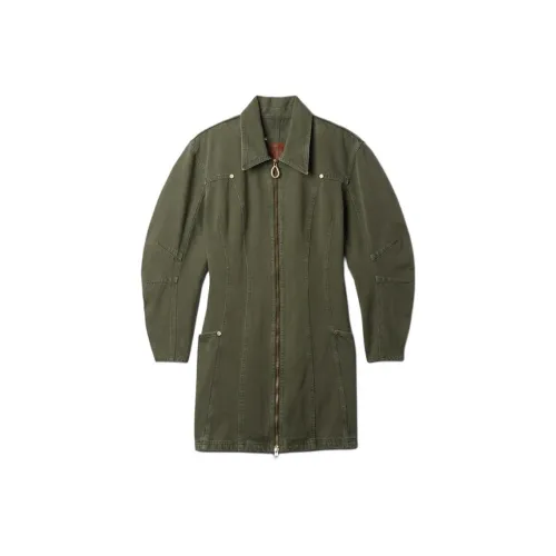 GAP Cult Gaia Collaboration Армейский зеленый Женские Длинные Платья с рукавами