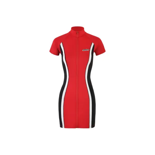 I.AM.GIA COURTNEY Платье Короткий С рукавами Платье Женское Красный Красный