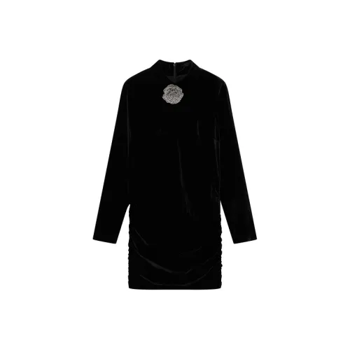 d'zzit Длинное платье с длинными рукавами женское