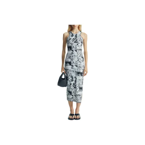 COPERNI SS24 Sleeveless Dress Women's Black White COPERNI SS24 Без рукавов Платье Женское Черно-Белое