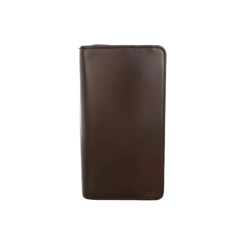 TUMI Кожа Кошелек Унисекс Темно-коричневый