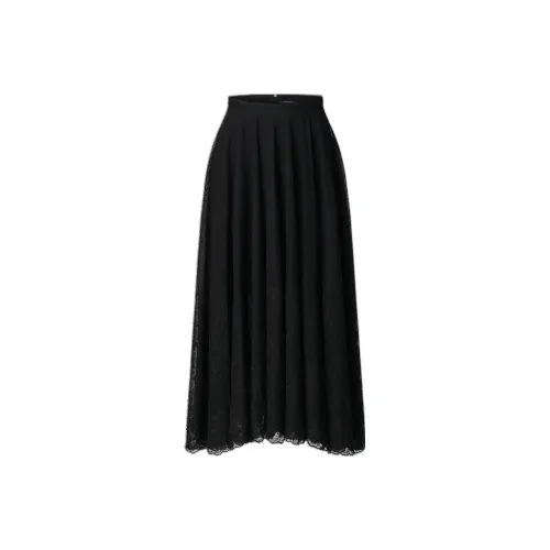 LOUIS VUITTON Повседневная длинная юбка женская черная