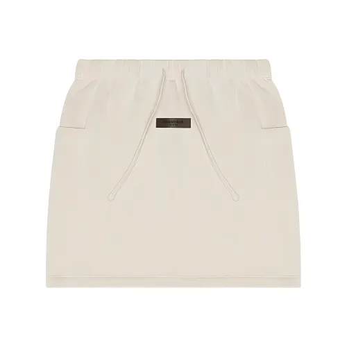Fear Of God Essentials SS22 Женские Флис Mini Skirt Пшеница Повседневные короткие юбки Женские Пшеница