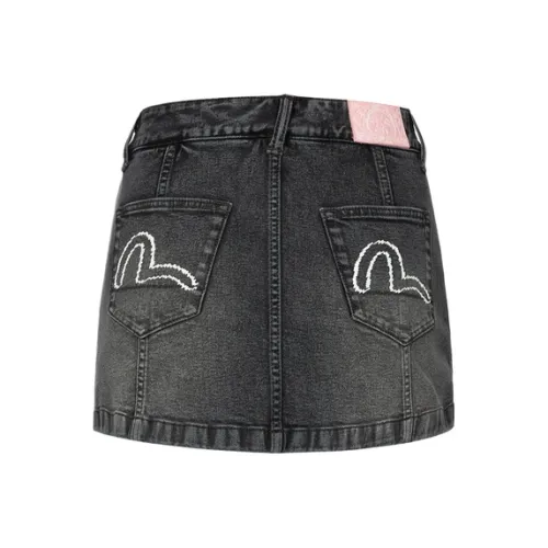 EVISU Джинсовые Черные Повседневные Шорты для Женщин