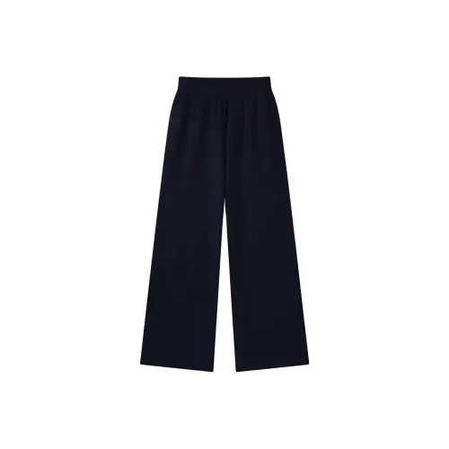 MOPROBABLY Вязаные тренировочные брюки женские темно-синие