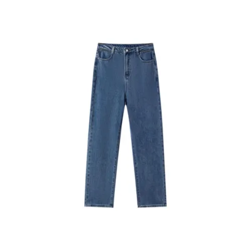 EICHITOO Джинсы Женские Деним Синий