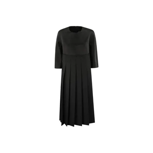 CDG Длинное платье с длинными рукавами женское черное